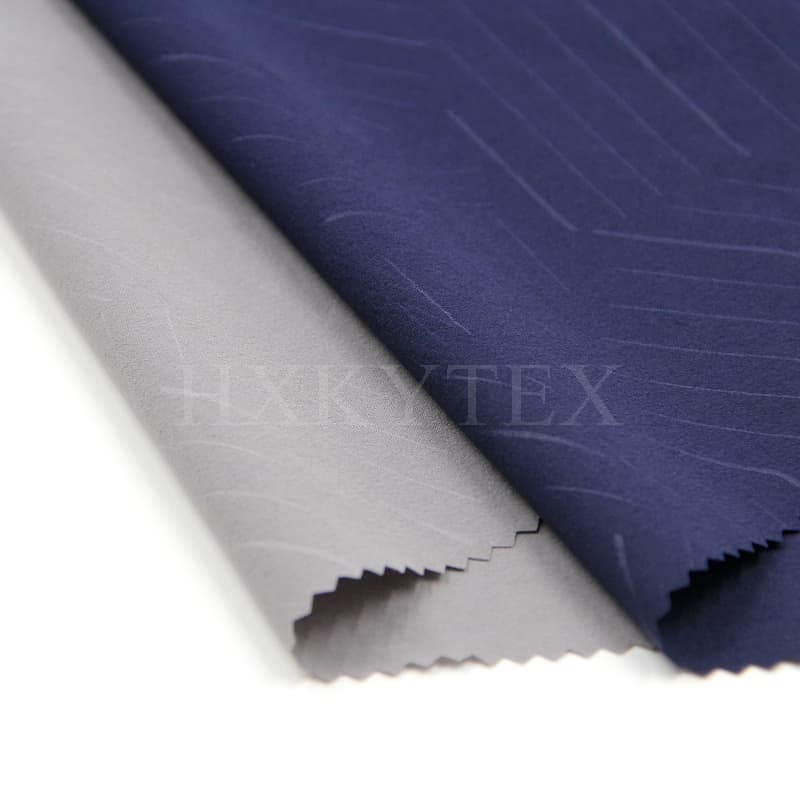 Nylon Spandex Embossed Fabric For Casual Outerwear Fashion